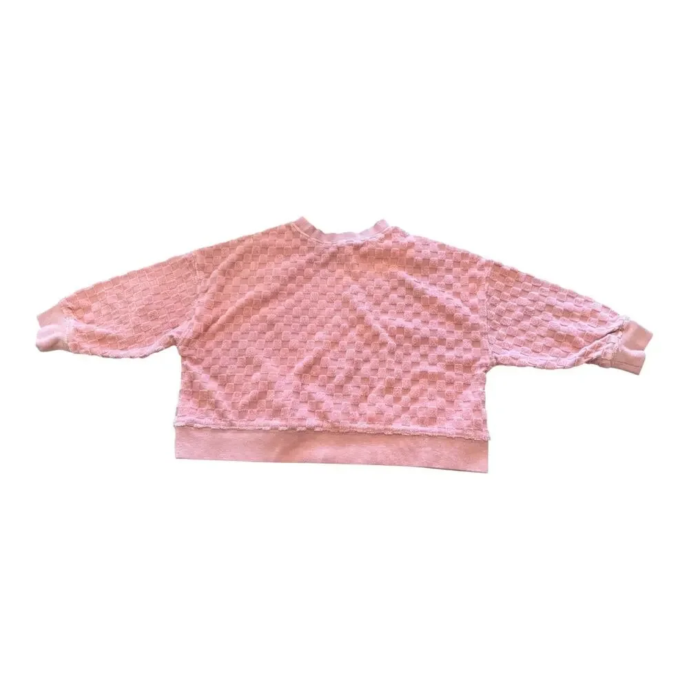 Rylee & Cru Baby Pink Check Top and Shorts Set Size 2-3 Years